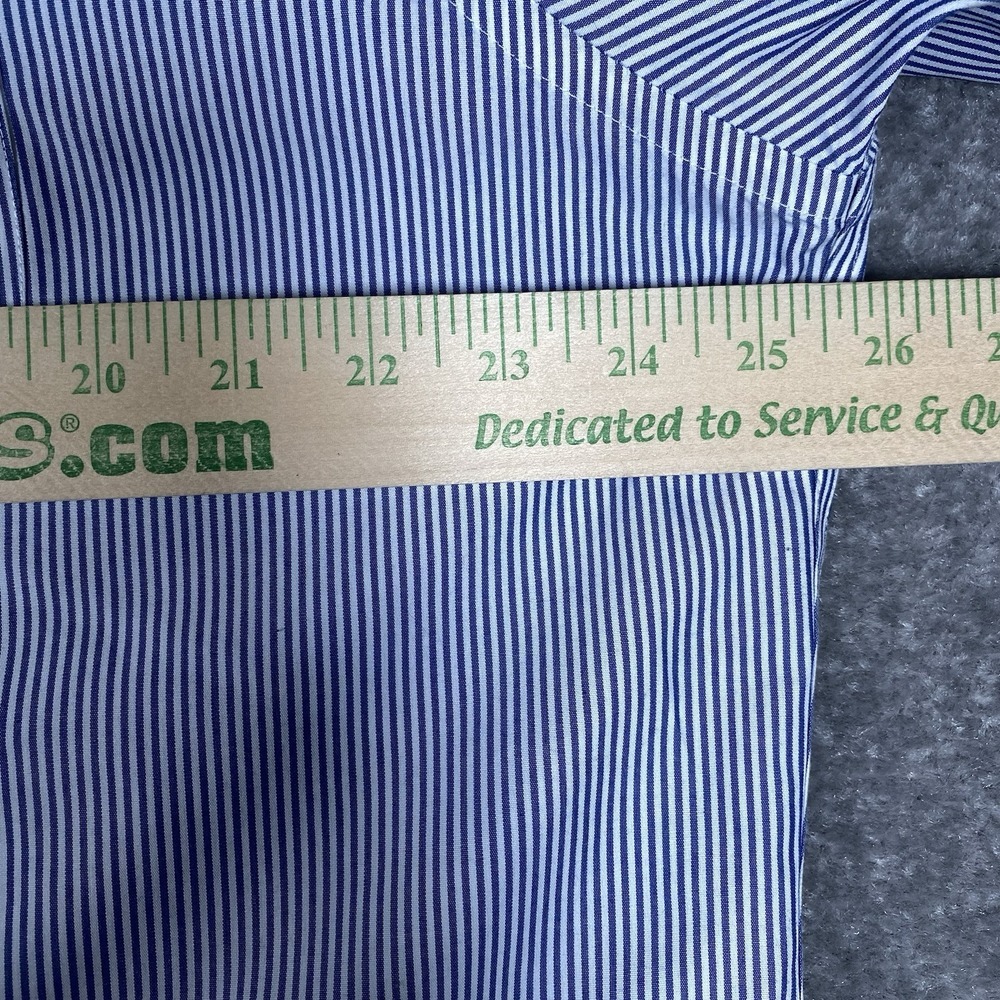 Brooks Brothers Regent Shirt Men's‎ 17.5-2/3 Blue Striped Long Sleeve Button Up - Picture 5 of 8